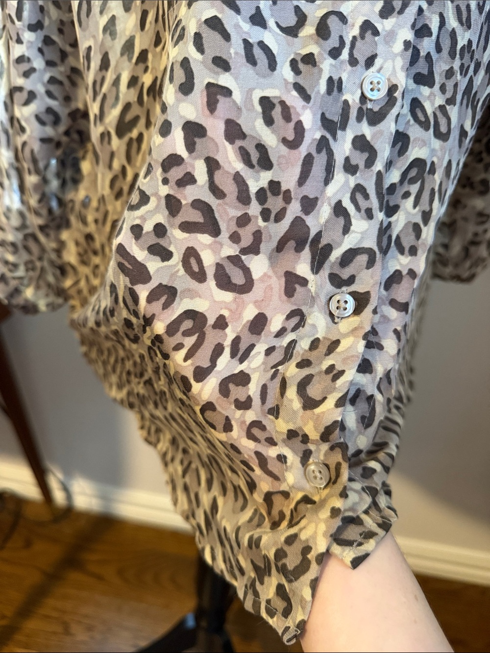 Leopard-Print Blouse - Picture 4 of 4